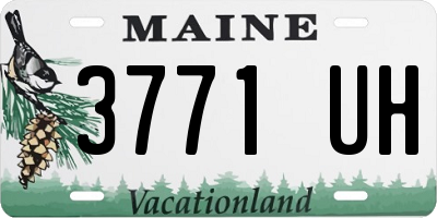 ME license plate 3771UH
