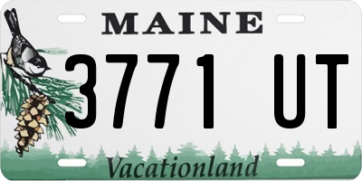 ME license plate 3771UT