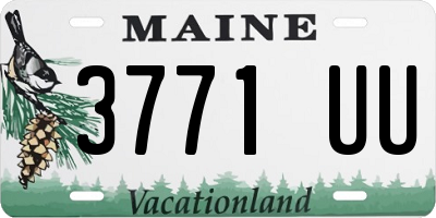 ME license plate 3771UU