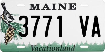 ME license plate 3771VA