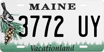 ME license plate 3772UY