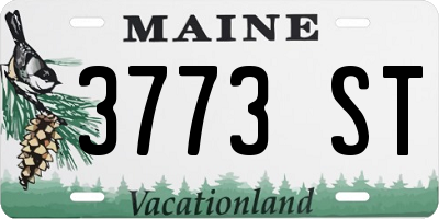 ME license plate 3773ST
