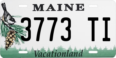 ME license plate 3773TI