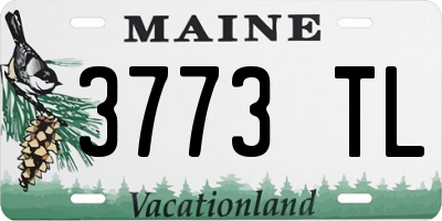 ME license plate 3773TL