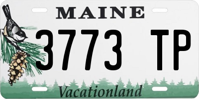 ME license plate 3773TP