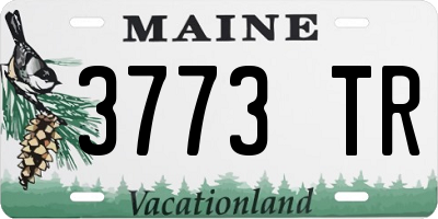 ME license plate 3773TR