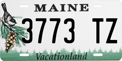 ME license plate 3773TZ
