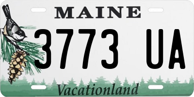 ME license plate 3773UA