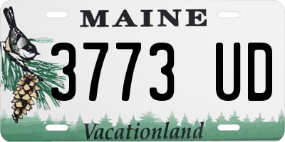 ME license plate 3773UD