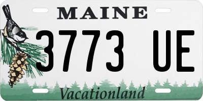 ME license plate 3773UE