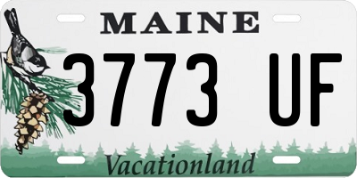 ME license plate 3773UF