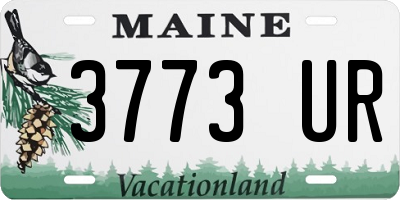 ME license plate 3773UR