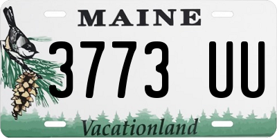 ME license plate 3773UU