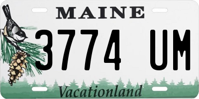 ME license plate 3774UM