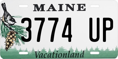 ME license plate 3774UP