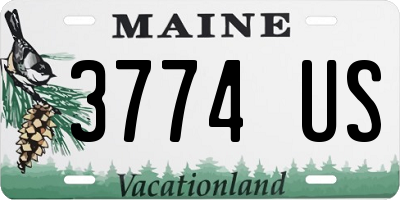 ME license plate 3774US