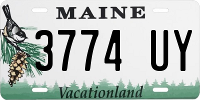 ME license plate 3774UY