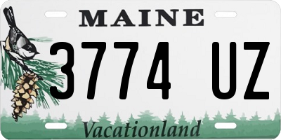 ME license plate 3774UZ