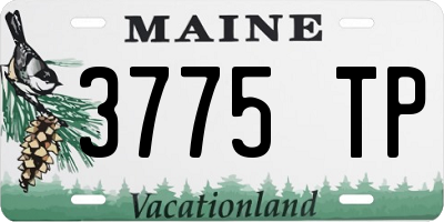 ME license plate 3775TP