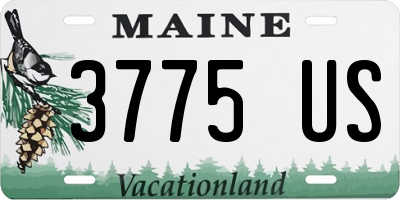 ME license plate 3775US