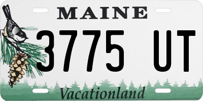 ME license plate 3775UT