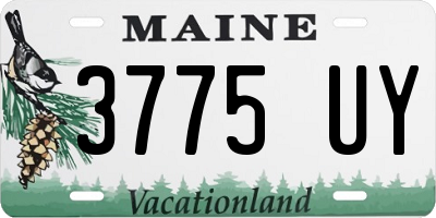 ME license plate 3775UY