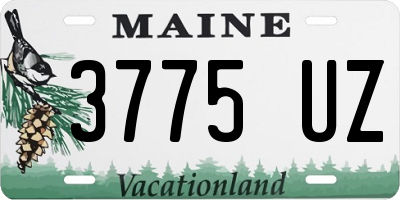 ME license plate 3775UZ