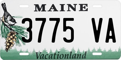 ME license plate 3775VA