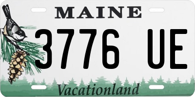 ME license plate 3776UE