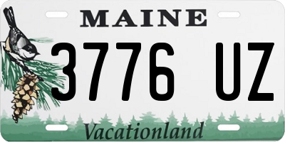 ME license plate 3776UZ