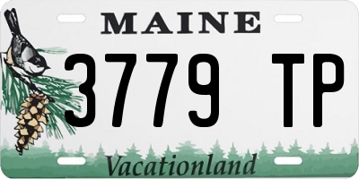 ME license plate 3779TP