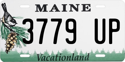 ME license plate 3779UP