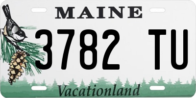 ME license plate 3782TU