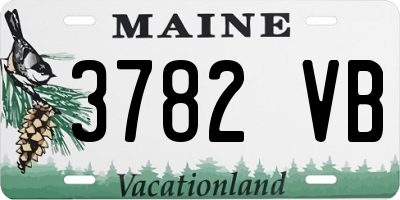 ME license plate 3782VB