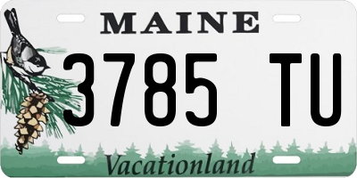 ME license plate 3785TU