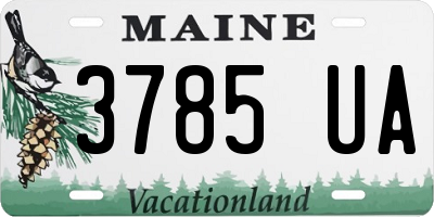 ME license plate 3785UA