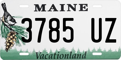 ME license plate 3785UZ