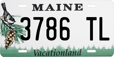 ME license plate 3786TL