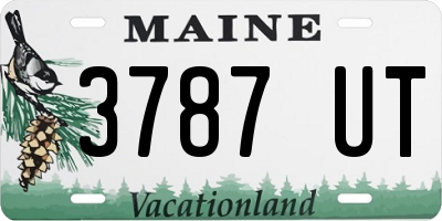 ME license plate 3787UT