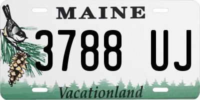 ME license plate 3788UJ