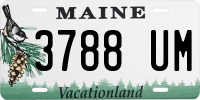 ME license plate 3788UM
