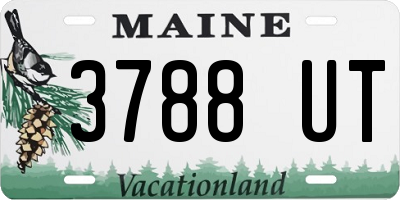 ME license plate 3788UT