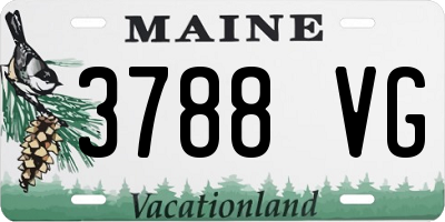 ME license plate 3788VG