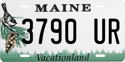 ME license plate 3790UR