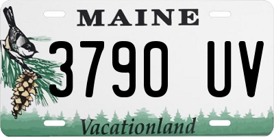 ME license plate 3790UV