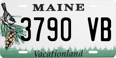 ME license plate 3790VB