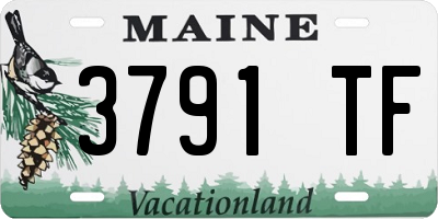ME license plate 3791TF