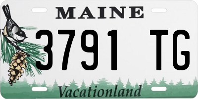 ME license plate 3791TG
