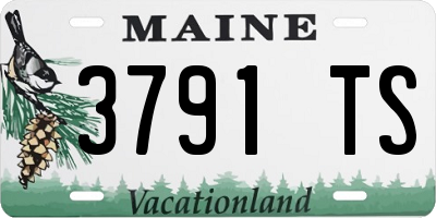 ME license plate 3791TS