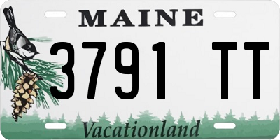 ME license plate 3791TT
